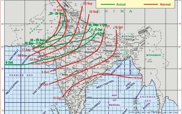 अरबी समुद्रातून मान्सूनचा परतीचा प्रवास सुरु!