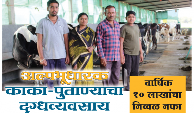 अल्पभूधारक काका-पुताण्याचा दुग्धव्यवसाय