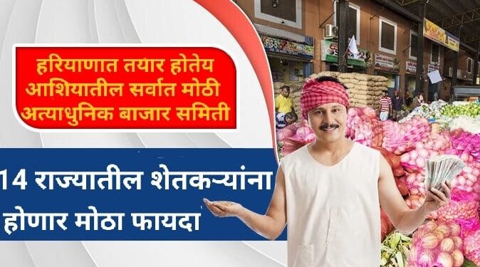 हरियाणामध्ये साकारली जातेय आशियातील सर्वात मोठी बागायती फळभाज्या दूध, पोल्ट्री बाजार समिती; 14 राज्यातील शेतकऱ्यांना होणार फायदा