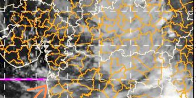 सप्टेंबर कोल्ड : आजची ढगांची स्थिती (उपग्रह छायाचित्र)