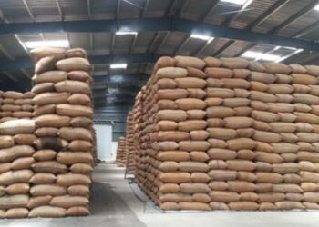 Modern steel warehouse