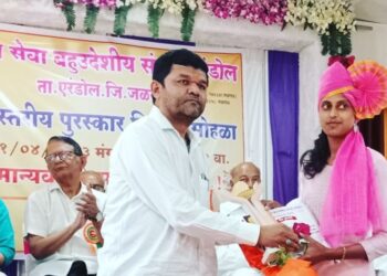 राज्यस्तरीय सेवा पुरस्काराने पल्लवी खैरे सन्मानित