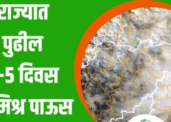 राज्यात पुढील 4-5 दिवस संमिश्र पाऊस; विदर्भात आज यलो अलर्ट, मराठवाड्याच्या काही भागातही मुसळधार