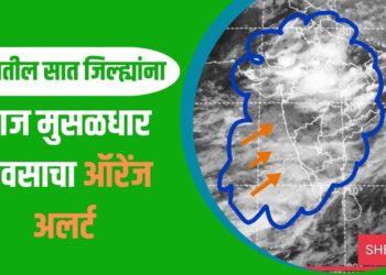 राज्यातील सात जिल्ह्यांना आज मुसळधार पावसाचा ऑरेंज अलर्ट : Global Warming चा फटका