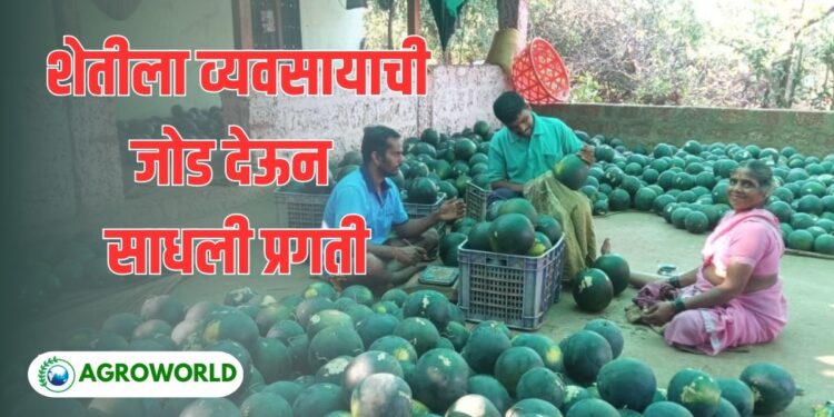 शेतीला व्यवसायाची जोड