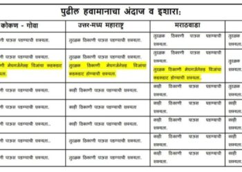 राज्यावर मान्सूनची कोणतीही मजबूत सिस्टीम नाही!