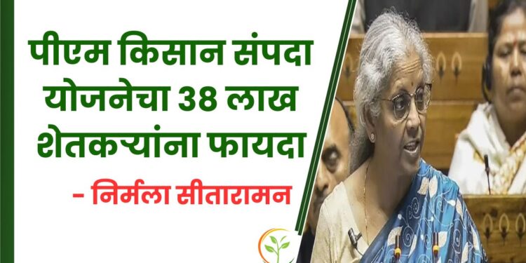 पीएम किसान संपदा योजनेचा 38 लाख शेतकऱ्यांना फायदा – निर्मला सीतारामन