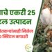 कापसाचे एकरी 25 क्विंटल उत्पादन