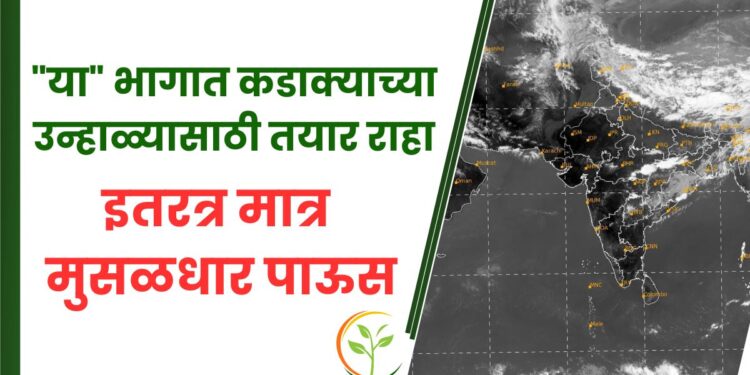 “या” भागात कडाक्याच्या उन्हाळ्यासाठी तयार राहा; इतरत्र मात्र मुसळधार पाऊस – ‘आयएमडी’ने दिला इशारा!