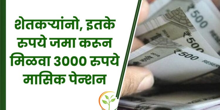 शेतकऱ्यांनो, दरमहा 55 रुपये जमा करा आणि मिळवा 3000 रुपये मासिक पेन्शन; जाणून घ्या काय आहे योजना…