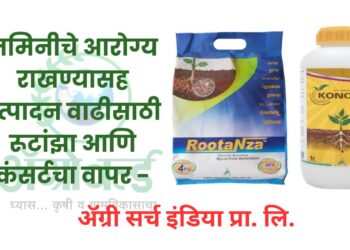 जमिनीचे आरोग्य राखण्यासह उत्पादन वाढीसाठी रूटांझा आणि कंसर्टचा वापर