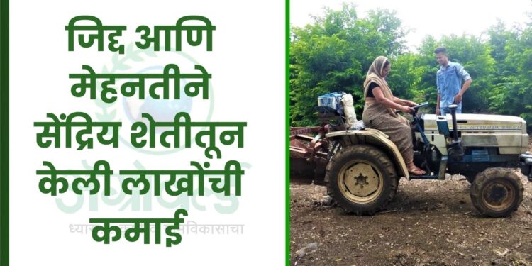 जिद्द आणि मेहनतीने सेंद्रिय शेतीतून केली लाखोंची कमाई