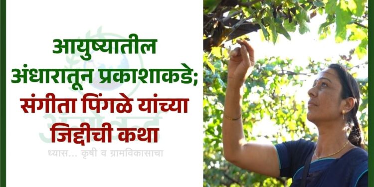 आयुष्यातील अंधारातून प्रकाशाकडे ; संगीता पिंगळे यांच्या जिद्दीची कथा