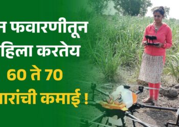 ड्रोन फवारणी