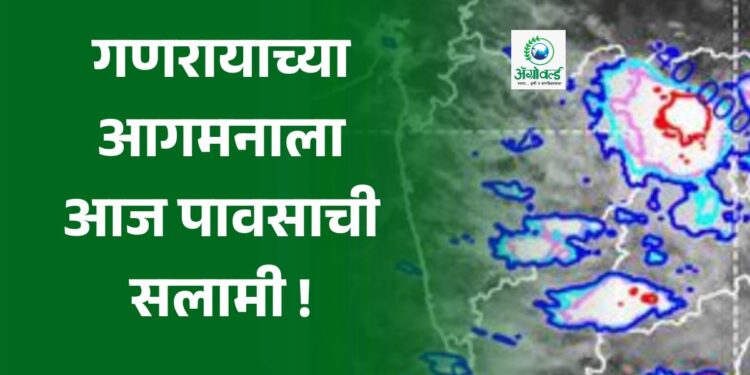 गणरायाच्या आगमनाला आज पावसाची सलामी !