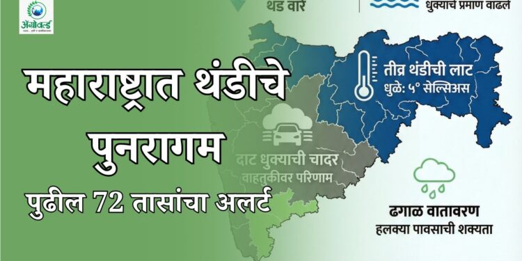 महाराष्ट्रात थंडीचे पुनरागम