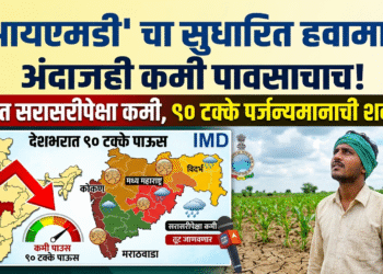 ‘आयएमडी’चा सुधारित हवामान अंदाजही कमी पावसाचाच!