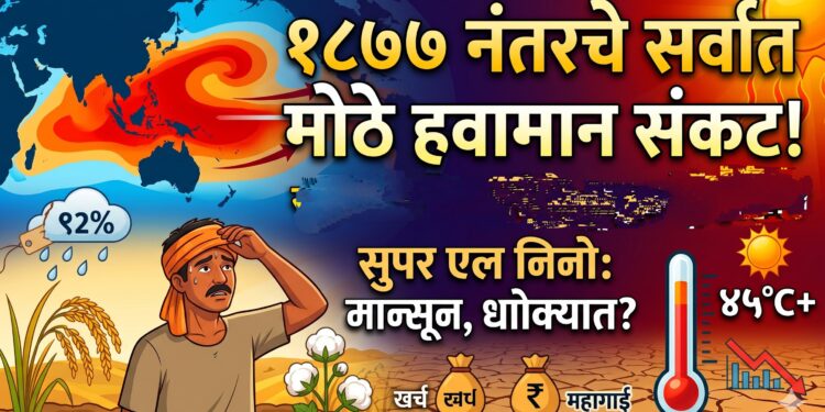 Monsoon Super El Nino IMD LPA Below Normal India Rain Monsoon 2026