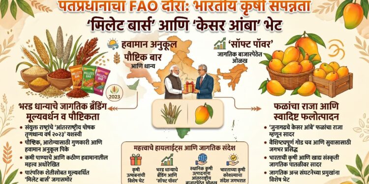 Narendra Modi Millets Kesar Mango Gift Europe Tour
