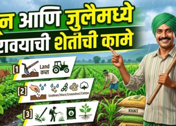 जून आणि जुलैमध्ये करावयाची शेतीची कामे