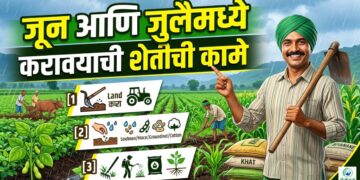 जून आणि जुलैमध्ये करावयाची शेतीची कामे
