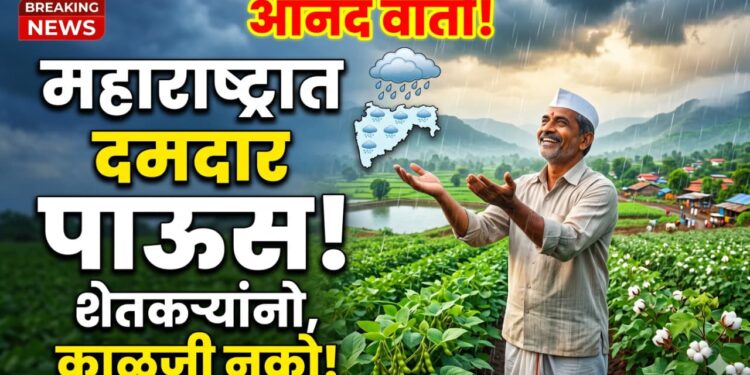 मॉन्सून गुड न्यूज..! देशभरात कमी, पण महाराष्ट्रात यंदा ‘इतके’ टक्के पाऊस..!