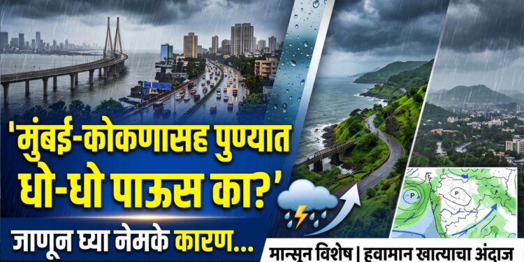 मुंबई-कोकणासह पुण्यात धो-धो पाऊस का? जाणून घ्या नेमके कारण…