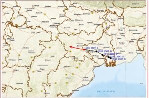 14 ऑगस्ट रोजी सकाळी 5:30 वाजताच्या माहितीनुसार, बंगालच्या उपसागरातील कमी दाब क्षेत्र झारखंड, जमशेदपूर, पुरुलियाच्या आसपास केंद्रीत आहे. येत्या 24 तासांत ते झारखंड ओलांडून पश्चिम-वायव्य दिशेने पुढे सरकण्याची शक्यता भारतीय हवामान विभागाने वर्तविली आहे.