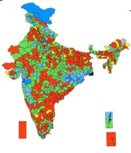 * 16 ऑगस्ट अखेरपर्यंत देशभरातील जिल्हावार पावसाच्या आकडेवारीवरून असे दिसते की,मोठ्या क्षेत्रावर पावसाची कमतरता (तूट) आहे. पावसाचे वितरणही अनियमित असून,काही भागांत पावसाचे प्रमाण अतिरिक्त किंवा खूपच जास्त आहे.हे 'एल निनो'मुळे घडले असू शकेल का, यावर पर्यावरण आणि हवामान शास्त्रज्ञांनी संशोधन अभ्यास सुरू केला आहे.
