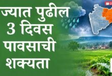 पुढील 3 दिवस पावसाची शक्यता