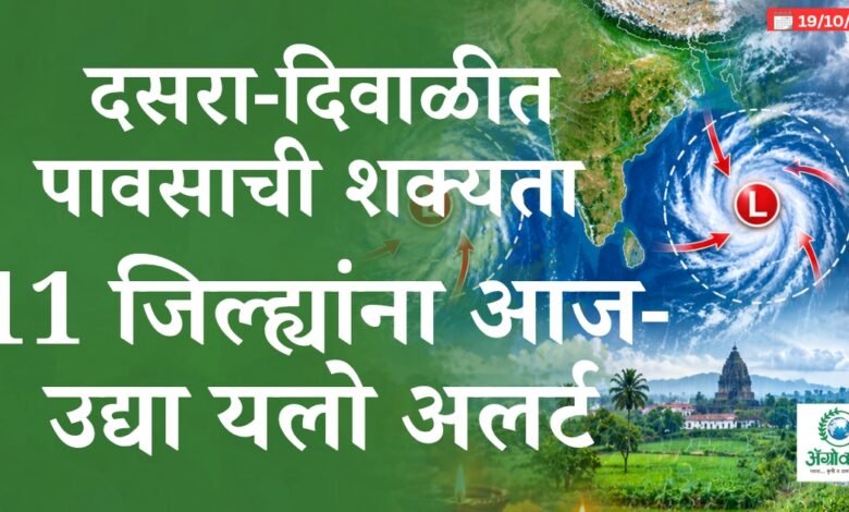 बंगालचा उपसागरसह अरबी समुद्रातही कमी दाबाचा पट्टा